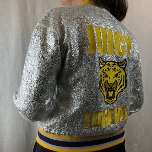 Silver Juicy Couture Bomber - Picture 2 of 14
